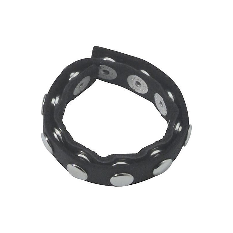 Leather Cock Rings With 10 Snap Locks by BDStyle - Cock Rings