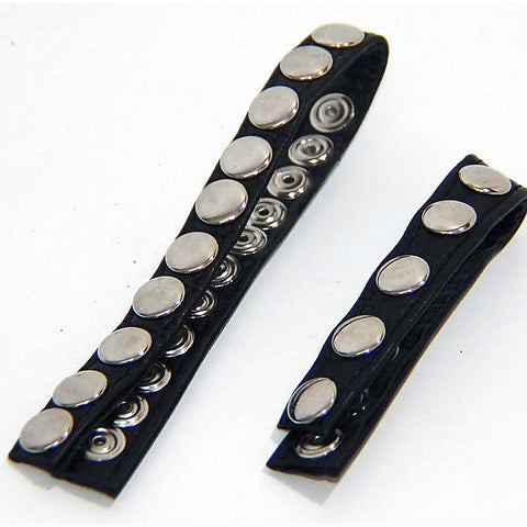 Leather Cock Rings With 5 Snap Locks by BDStyle - Cock Rings