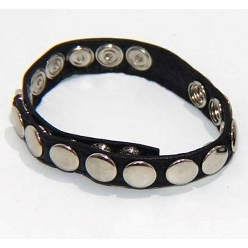 Leather Cock Rings With 5 Snap Locks by BDStyle - Cock Rings