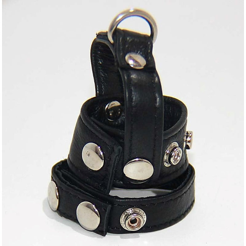 BDStyle Strap on Cock and Ball Harness with D Ring Leash Attachment - Male Chastity
