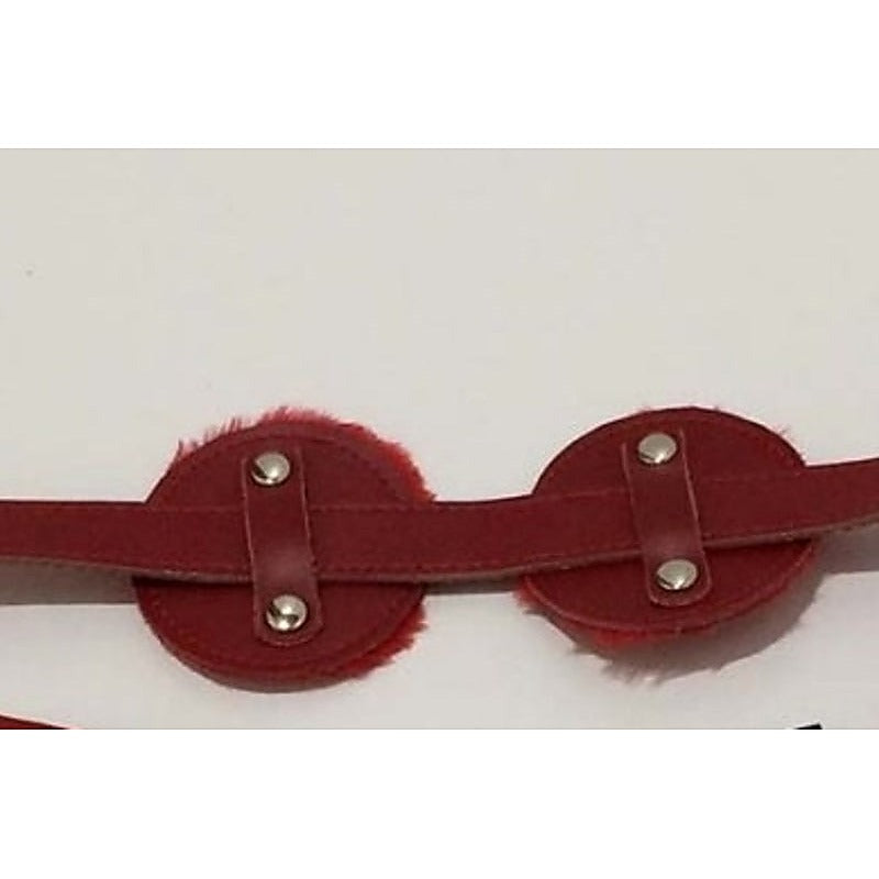 Club Lash Leather Blinkers by BDStyle - Steel Sex Toys