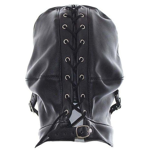 Cafe Bondage Hood Leather by Hell's Couture - Bondage Hoods