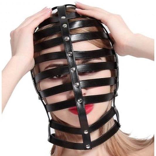 Stripes Hood by BDStyle - Bondage Hoods
