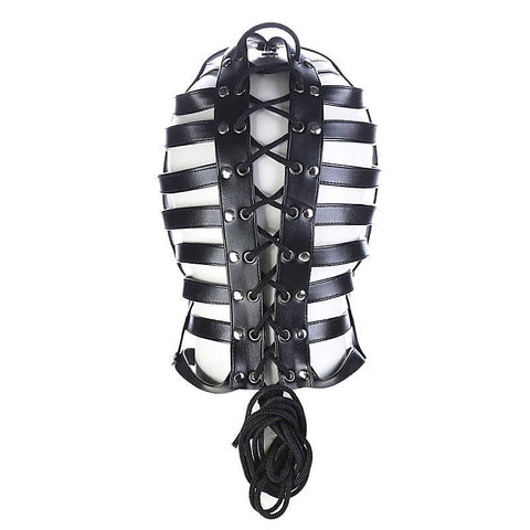 Professional-Grade Stripes Hood by BDStyle - Bondage Hoods