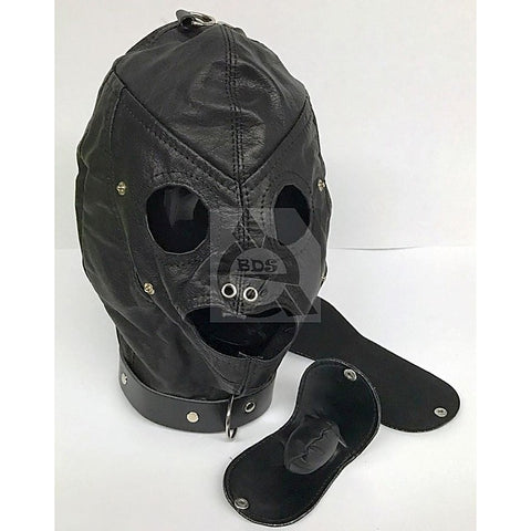 Bondage Supplies Hood Leather by BDStyle - Bondage Hoods