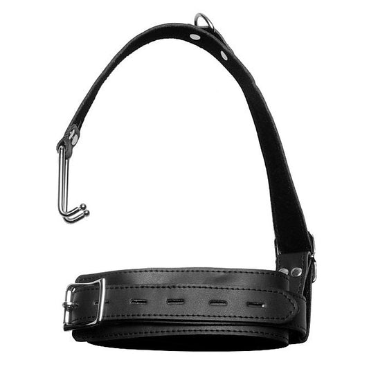 Thick Bondage Collar with Nose Hook by BDStyle - Collars and Leads