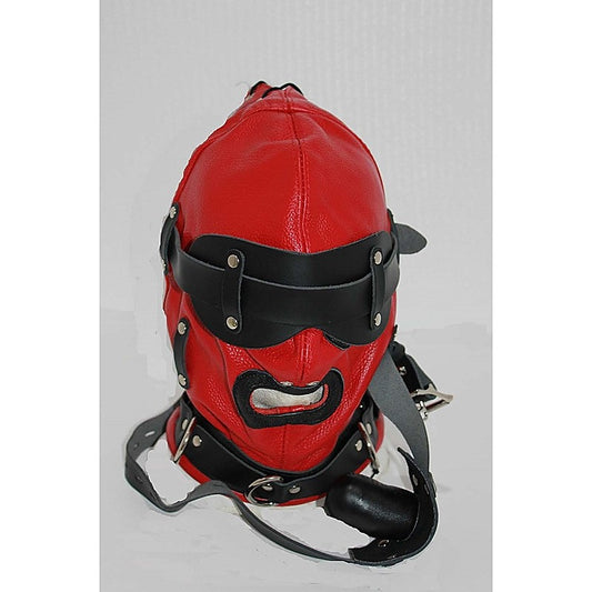 Hell Fire Slave Hood & Blindfold by BDStyle - Bondage Hoods
