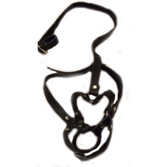 Literotica O Ring Gag Thick Open Mouth PVC Bondage Gag - Bondage Gags and Bits