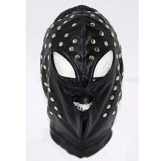 Extreme Leather Hood Studded by BDStyle - Bondage Hoods