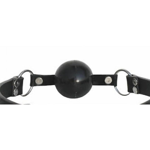 Leather Folk Ball Gag by BDStyle - Bondage Gags and Bits