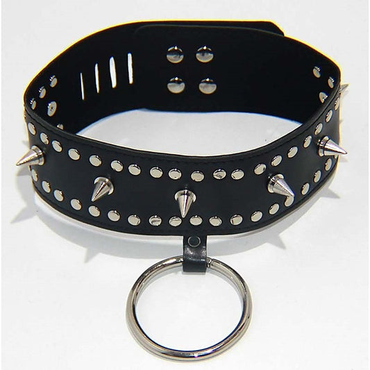 Fierce Faux Leather Bondage Collar by BDStyle - Collars and Leads