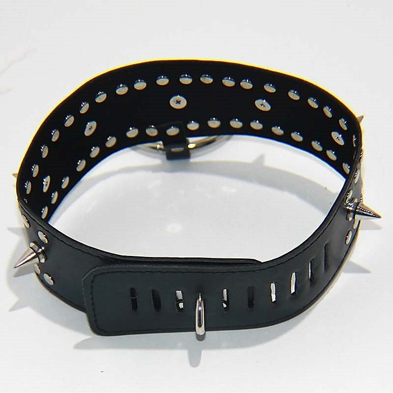 Fierce Faux Leather Bondage Collar by BDStyle - Collars and Leads