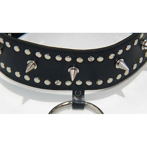 Fierce Faux Leather Bondage Collar by BDStyle - Collars and Leads