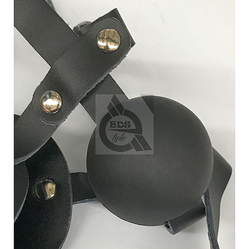 Head Harness Blindfold & Ball Gag by BDStyle - Bondage Gags and Bits