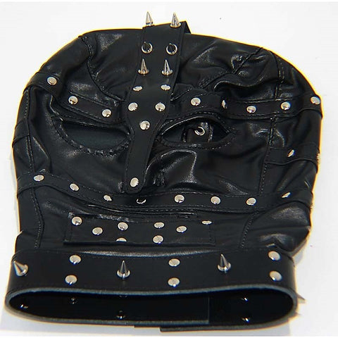 Premium Spiked Bondage Hood PVC by BDStyle - Bondage Hoods