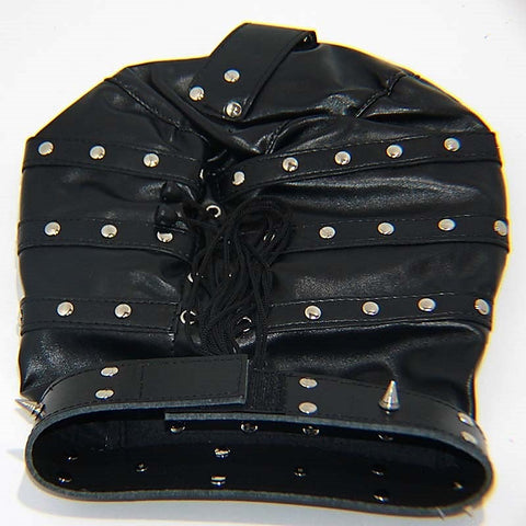 Premium Spiked Bondage Hood PVC by BDStyle - Bondage Hoods