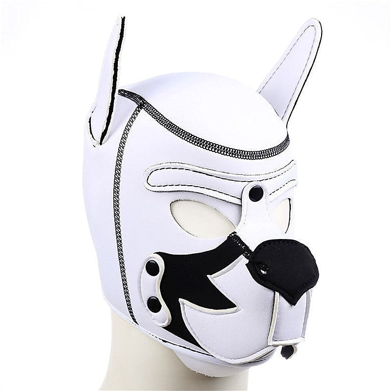 Premium Faux Leather Pig Hood by BDStyle - Bondage Hoods