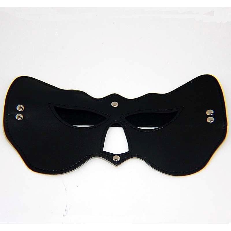 Cat Woman PVC Eye Mask Black Heavy by BDStyle - Fancy Dress Ups