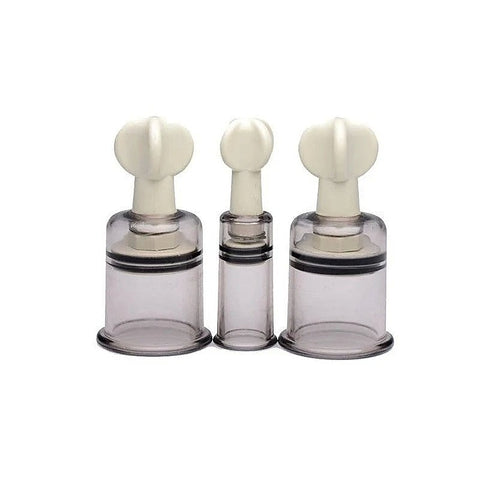 BDStyle Twist Nipple Suckers Pair with Adjustable Vacuum Control - Breast and Nipple Toys