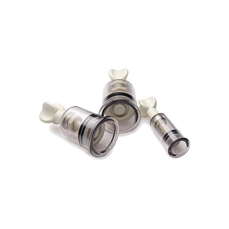 BDStyle Twist Nipple Suckers Pair with Adjustable Vacuum Control - Breast and Nipple Toys