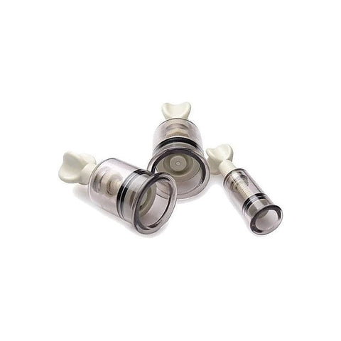 BDStyle Twist Nipple Suckers Pair with Adjustable Vacuum Control - Breast and Nipple Toys