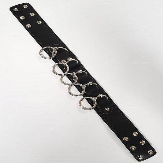 Wild Cat Slaves Collar with Metal O-rings by BDStyle - Collars and Leads