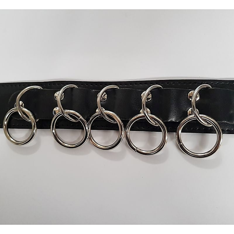 Wild Cat Slaves Collar with Metal O-rings by BDStyle - Collars and Leads