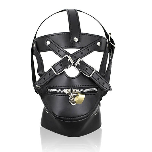 BDSM Hood Harness & Muzzle Thin by BDStyle - Bondage Hoods