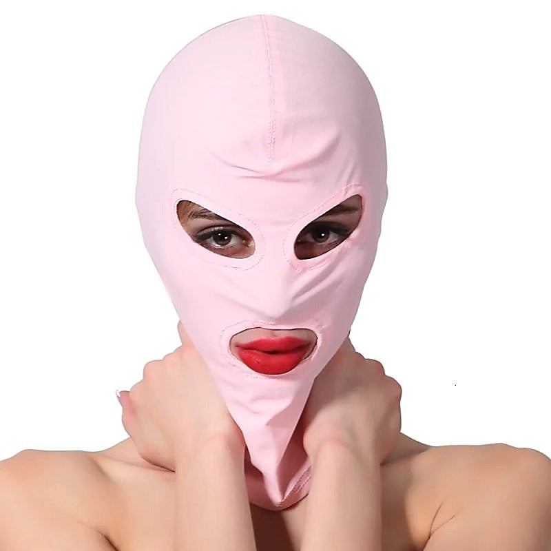 Premium Fantasy Spandex 3 Hole Hood by BDStyle - Bondage Hoods