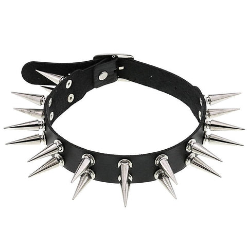 Double Row Spiked Rivet Collar Heavy by BDStyle - Collars and Leads