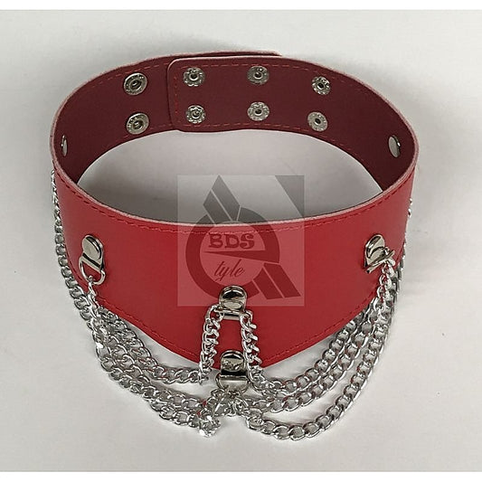 Ladies Fetish Collar With Chains by BDStyle - Collars and Leads