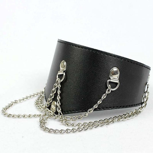 Heavy Black Fetish Posture Collar by BDStyle - Collars and Leads