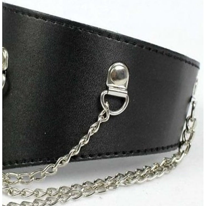Heavy Black Fetish Posture Collar by BDStyle - Collars and Leads
