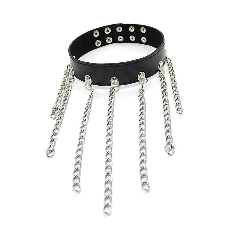 Neck Collar With Chains by BDStyle - Collars and Leads