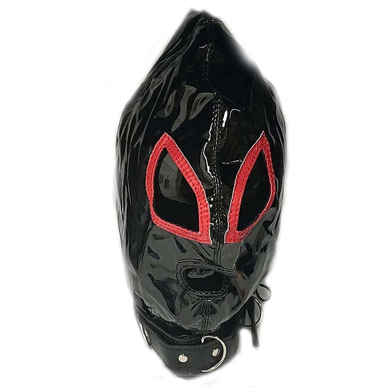 Ladies Red & Black Bondage Hood by BDStyle - Bondage Hoods