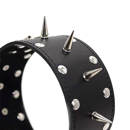 Classic Long Spike Collar Heavy by BDStyle - Fancy Dress Ups