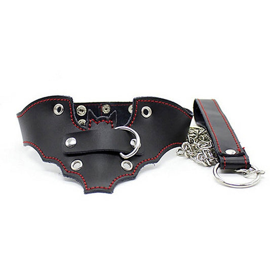 Batman Fetish Collar with Lead by BDStyle - Collars and Leads