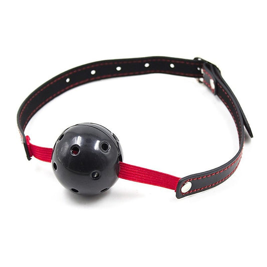 Pin Buckle Breathable O Ring Ball Gag by BDStyle - Bondage Gags and Bits