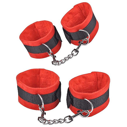 RednBlack Wrist & Ankle Cuffs by BDStyle - Cuffs and Restraints