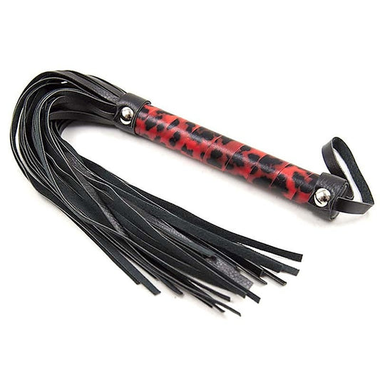 Red Leopard Whip by BDStyle - Whips And Crops