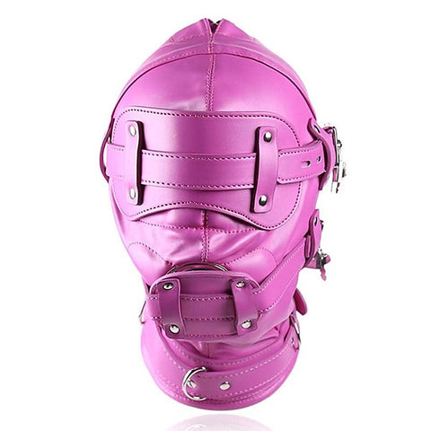 Bug-Eyed Lockdown Hood With Penis Gag by BDStyle - Bondage Hoods
