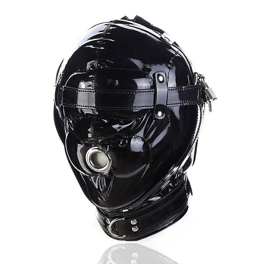 Total Lockdown Hood Slick Look by BDStyle - Bondage Hoods