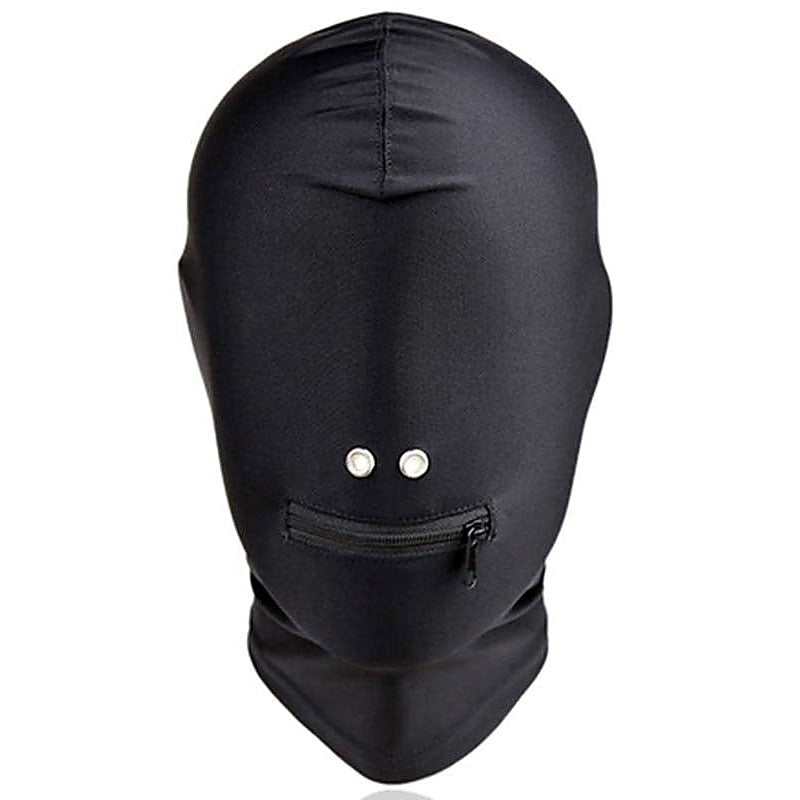 Spandex Zipper Mouth Hood by BDStyle - Bondage Hoods