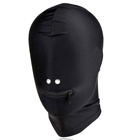 Spandex Zipper Mouth Hood by BDStyle - Bondage Hoods
