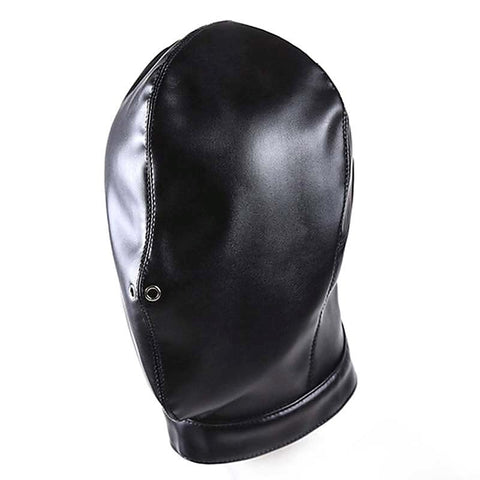 Premium Black Out Confinement Hood by BDStyle - Bondage Hoods