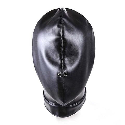 Premium Black Out Confinement Hood by BDStyle - Bondage Hoods
