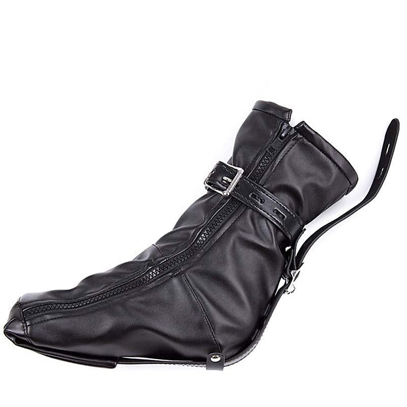 Premium Bondage Booties Faux Leather by BDStyle - Cuffs and Restraints