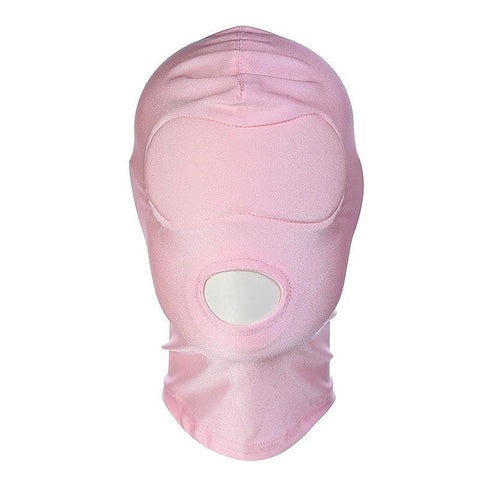 Spandex Open Mouth Hood With Padded Blindfold by BDStyle - Bondage Hoods
