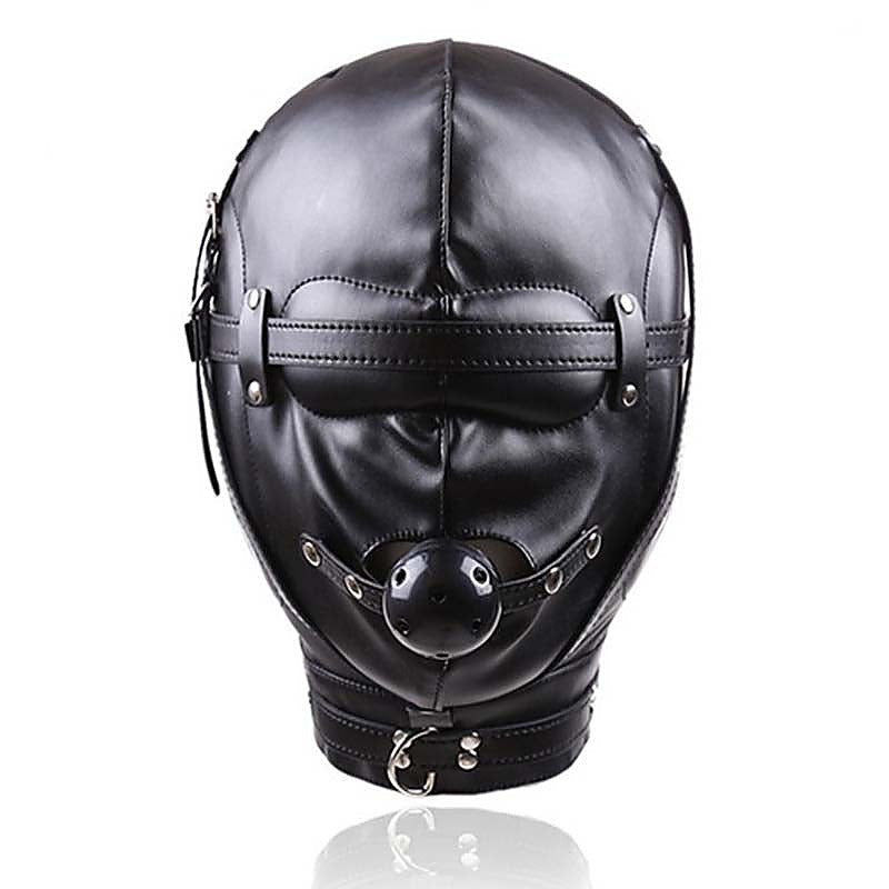 BDSM Hood With Removable Ball Gag by BDStyle - Bondage Gags and Bits