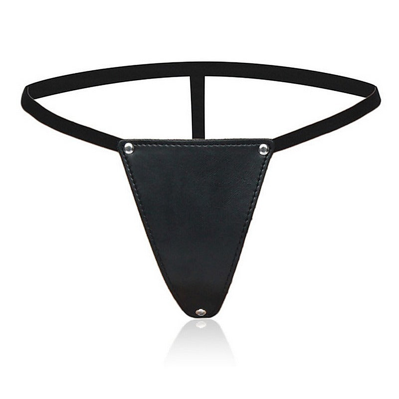 G-String Faux Leather Bikini Panty by BDStyle - Her Fetish